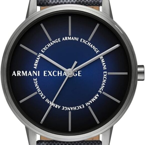 Armani Exchange Watch Stainless Steel Three Hand Blue Camo Mens NWT - Picture 5 of 10